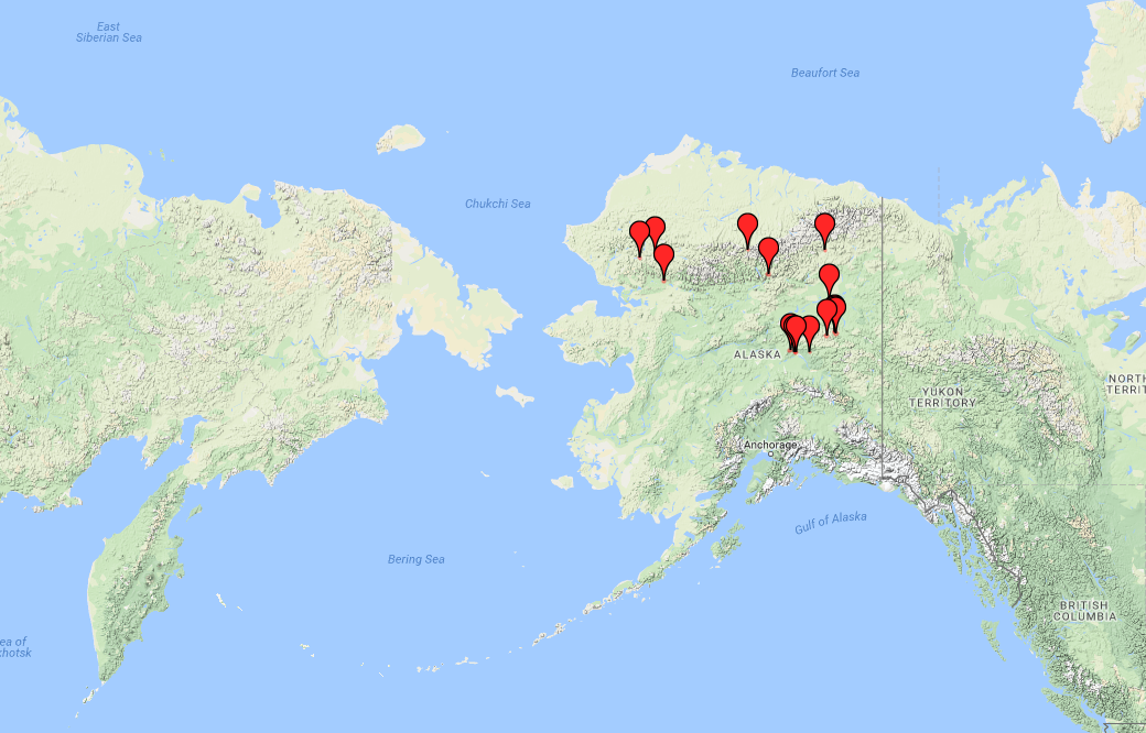 collection locations for KWP-C13854-14