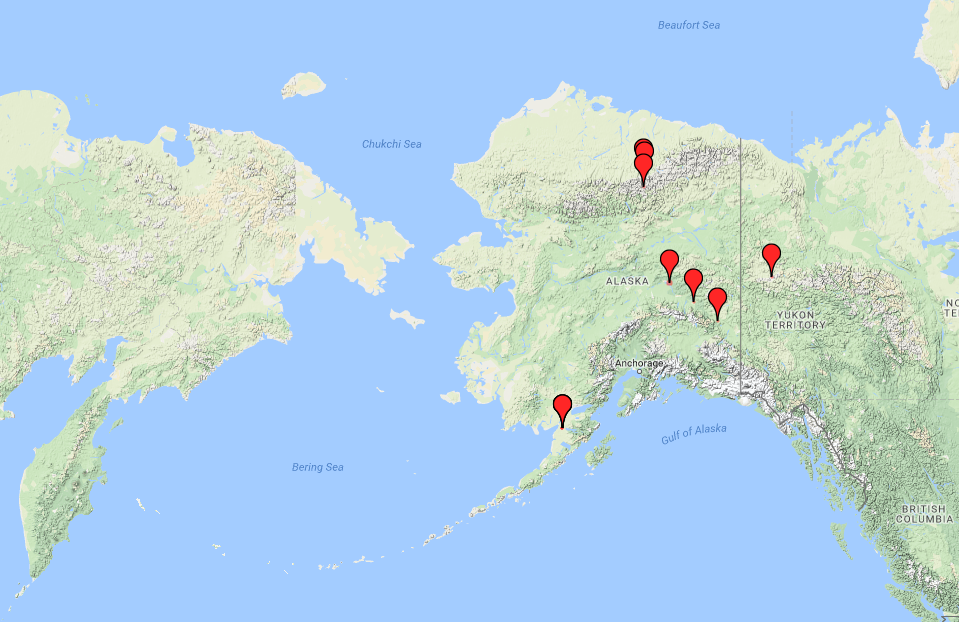 collection locations for KWP-C13859-03
